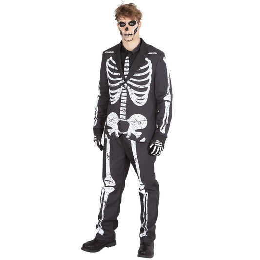 Costume da scheletro elegante per uomo