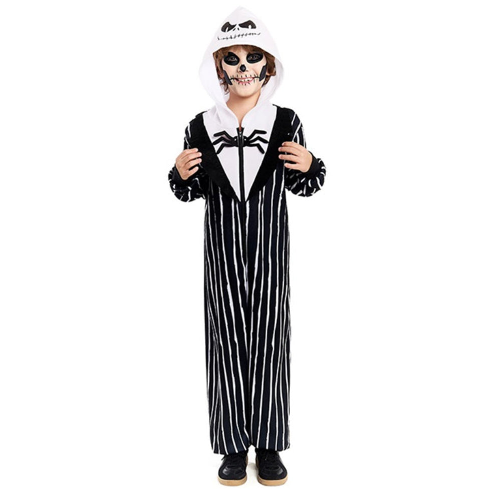 Costume di Jack Skellington da scheletro per bambino.