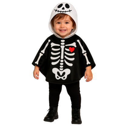 Costume da Scheletro Poncho per neonato