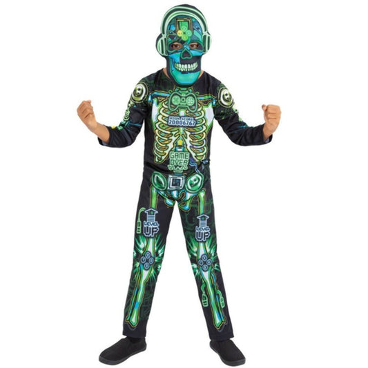 Costume da Scheletro Robot Glow per bambini