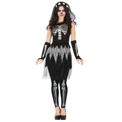 Costume da Scheletro Silver per donna