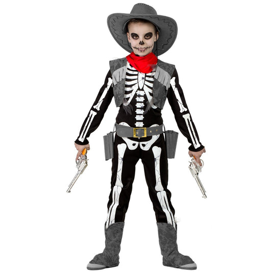 Costume da scheletro da cowboy per bambino