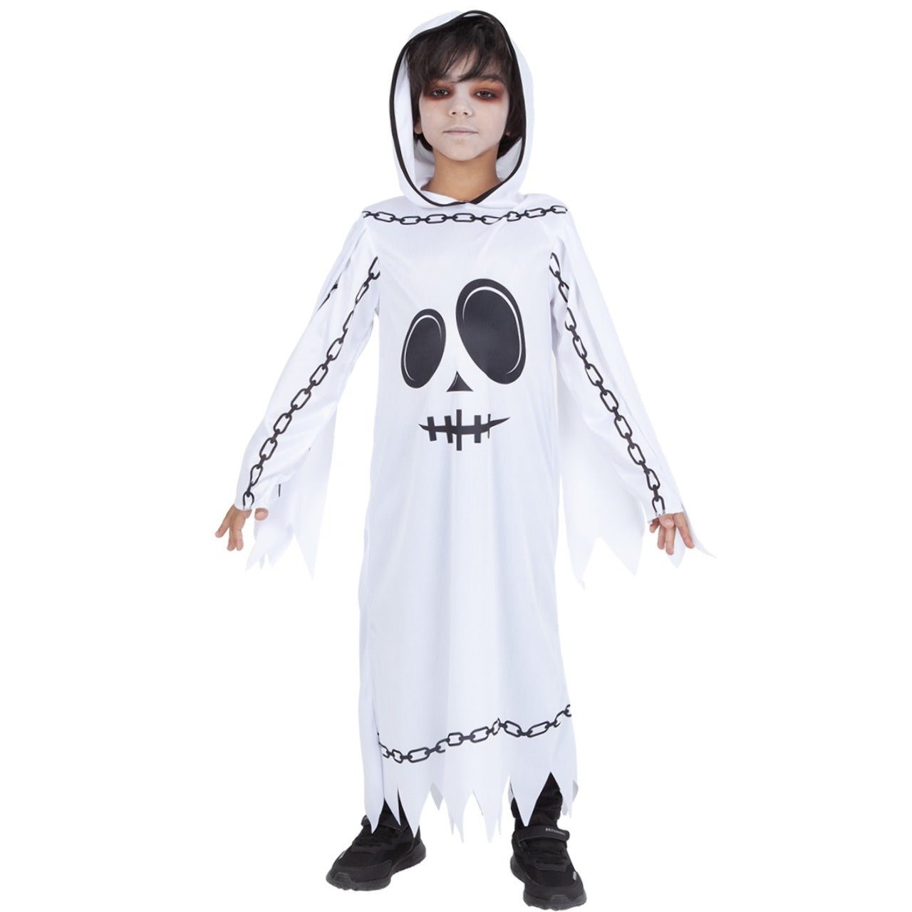 Costume da fantasma incatenato bianco per bambino