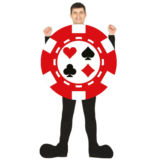 Costume da Fiche di Poker per adulto