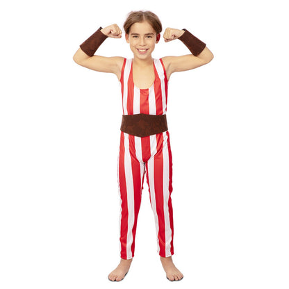 Costume da Forzuto a righe per bambino