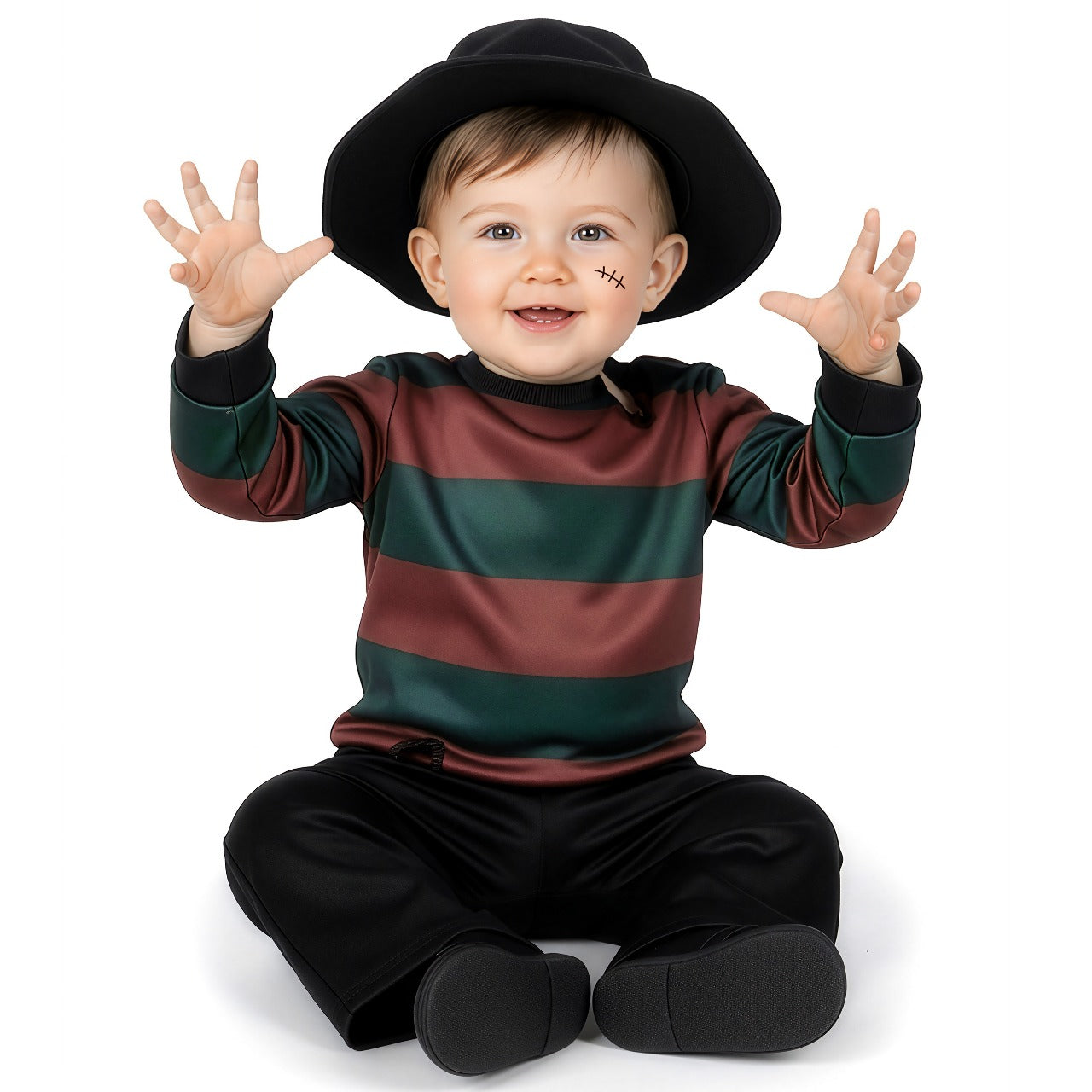 Costume da Freddy Krueger per neonato 