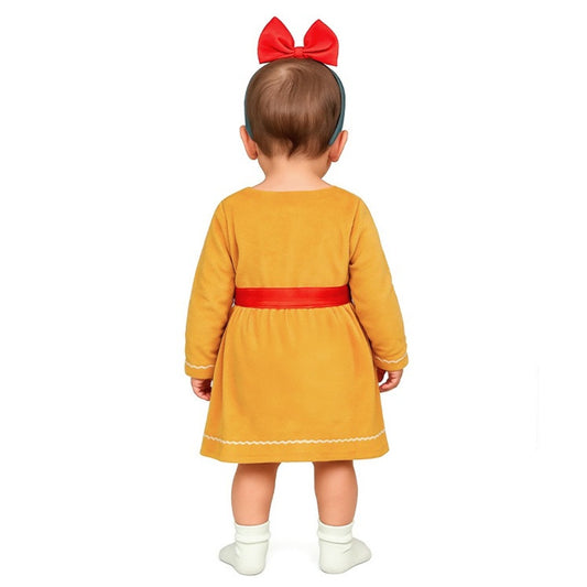 Costume da Biscotto allo Zenzero con Fiocco per Bambino