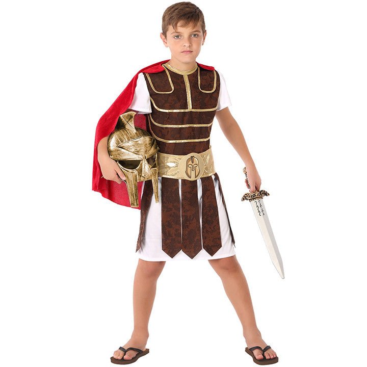 Costume da Gladiatore con Mantello per bambino