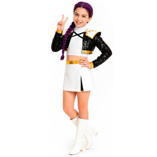 Costume di Guerriera K-Pop Golden per bambina
