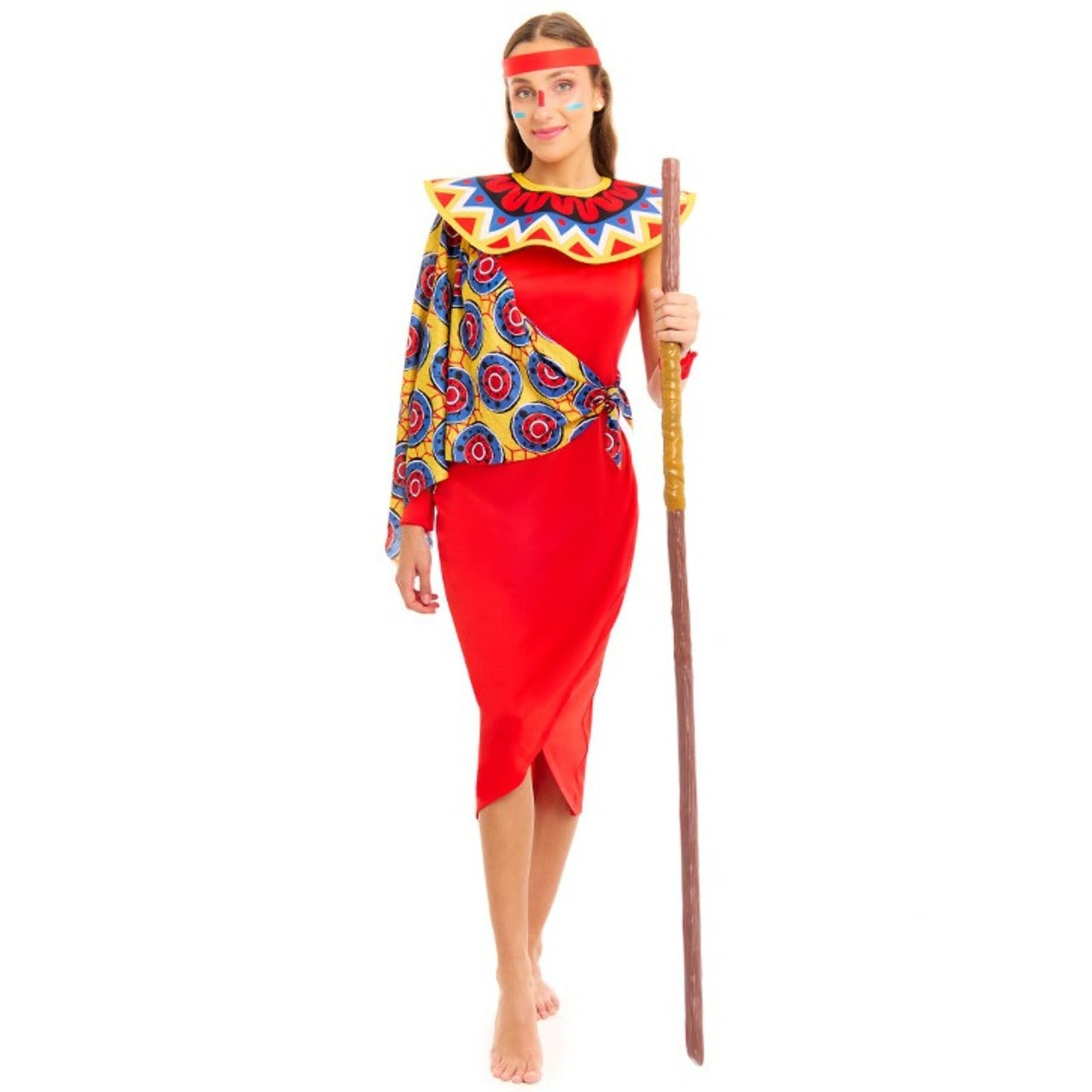 Costume da guerriera della tribù Masai per donna