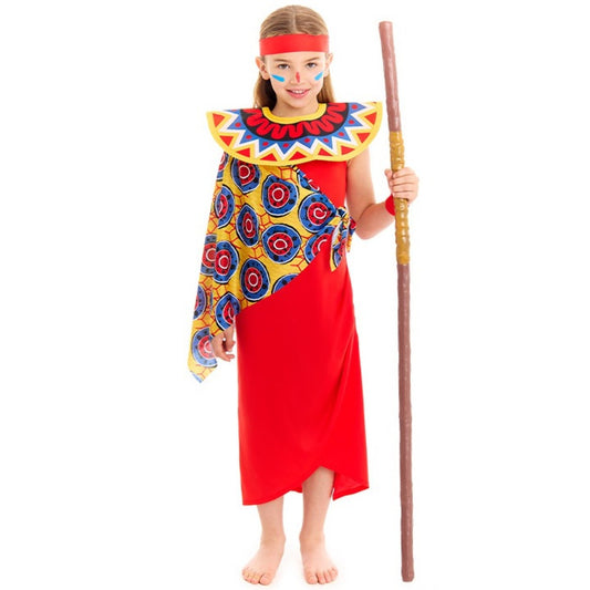 Costume da guerriera della tribù Masai per ragazza