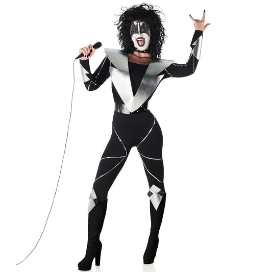 Costume da Heavy Metal Kiss per donna