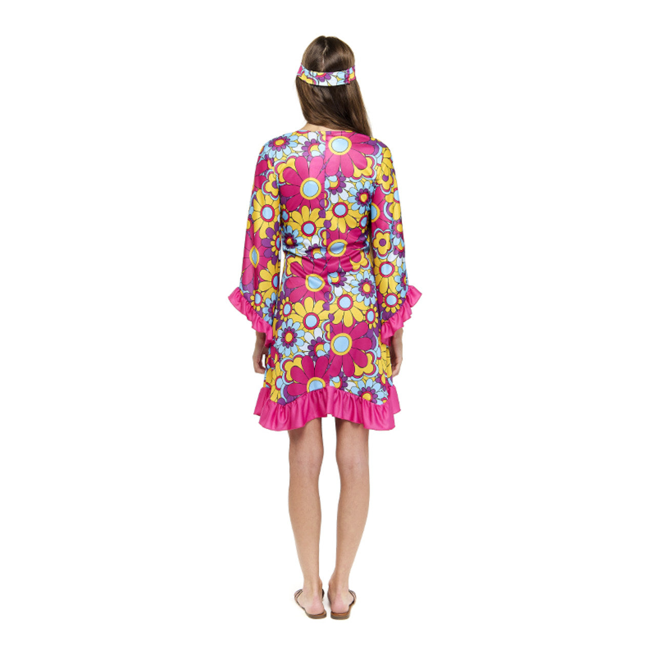 Costume da Hippie Fucsia per donna