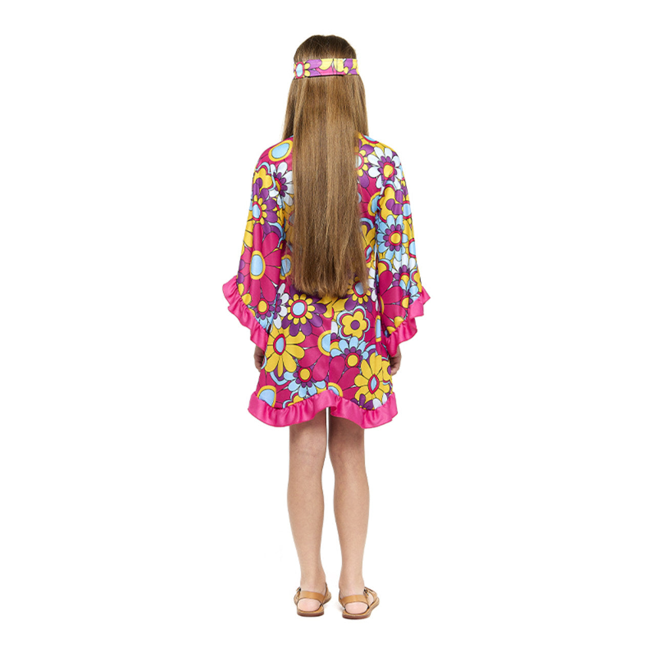 Costume da Hippie Fucsia per bambina