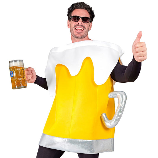Costume da Boccale di Birra Bionda per adulti
