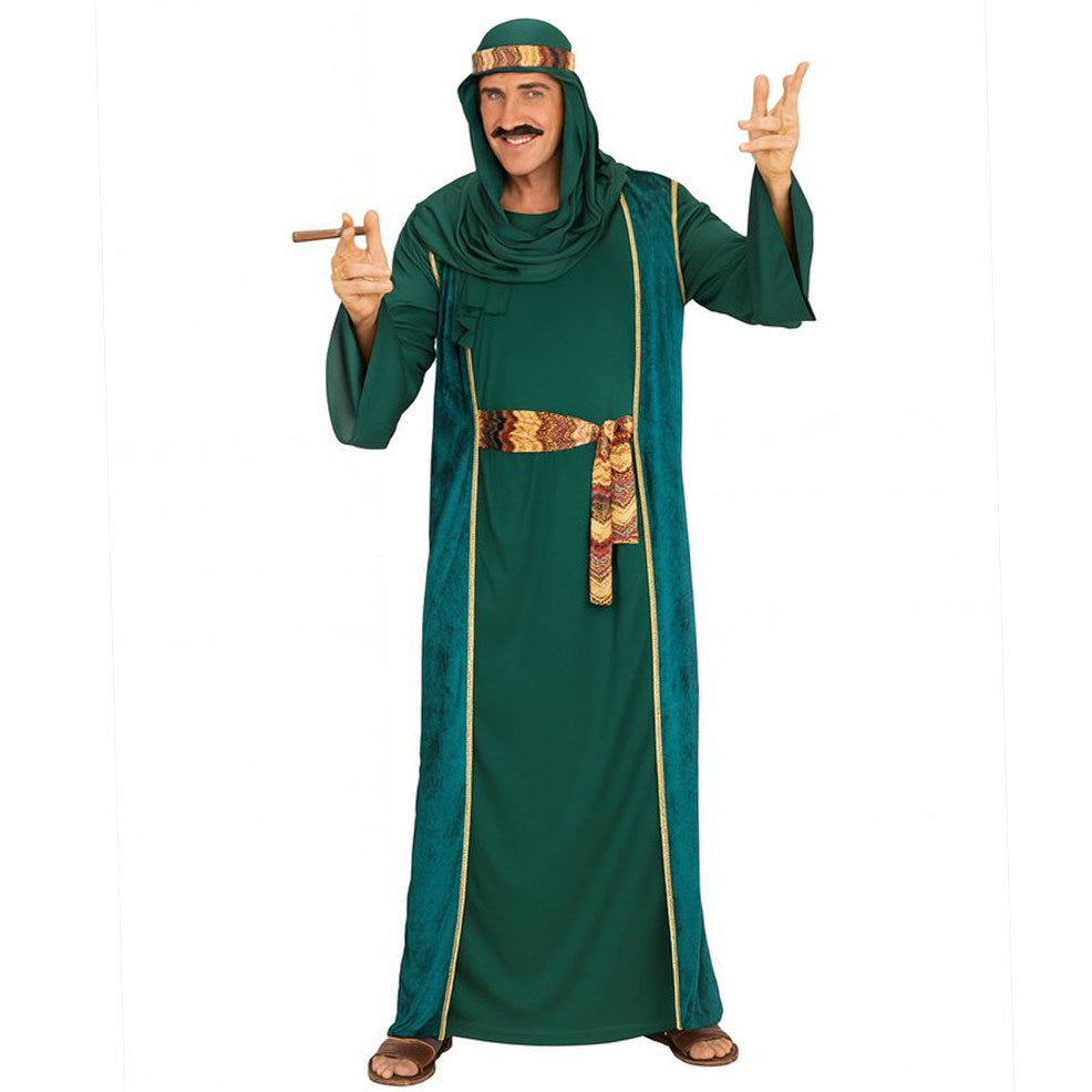 Acquista online costume di Sultano Arabo Verde per adulti