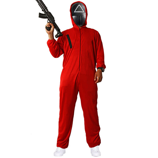 COSTUME CARNEVALE THE GAMER 14/16ANNI TUTA ROSSA CINTA NERA PER TRAVESTIMENTI A TEMA FILM SQUID GAME NON ORIGINAL NO ACC - Parole E Pensieri - Foto 13