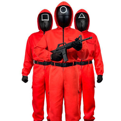 Costume da Squid Game da Guardia rosso per bambini