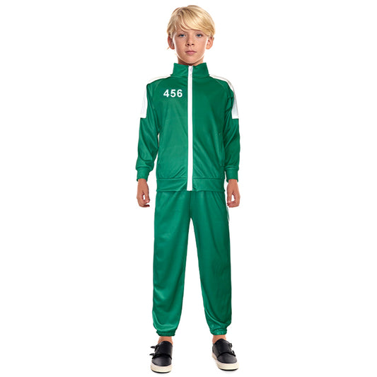 Costume da Squid Game Green Verde per bambino