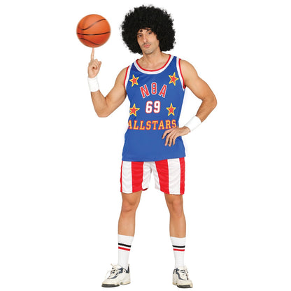 Costume da giocatore di basket da stella per uomo