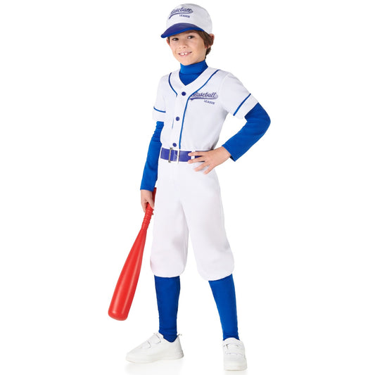 Costume da giocatore di baseball blu per bambino