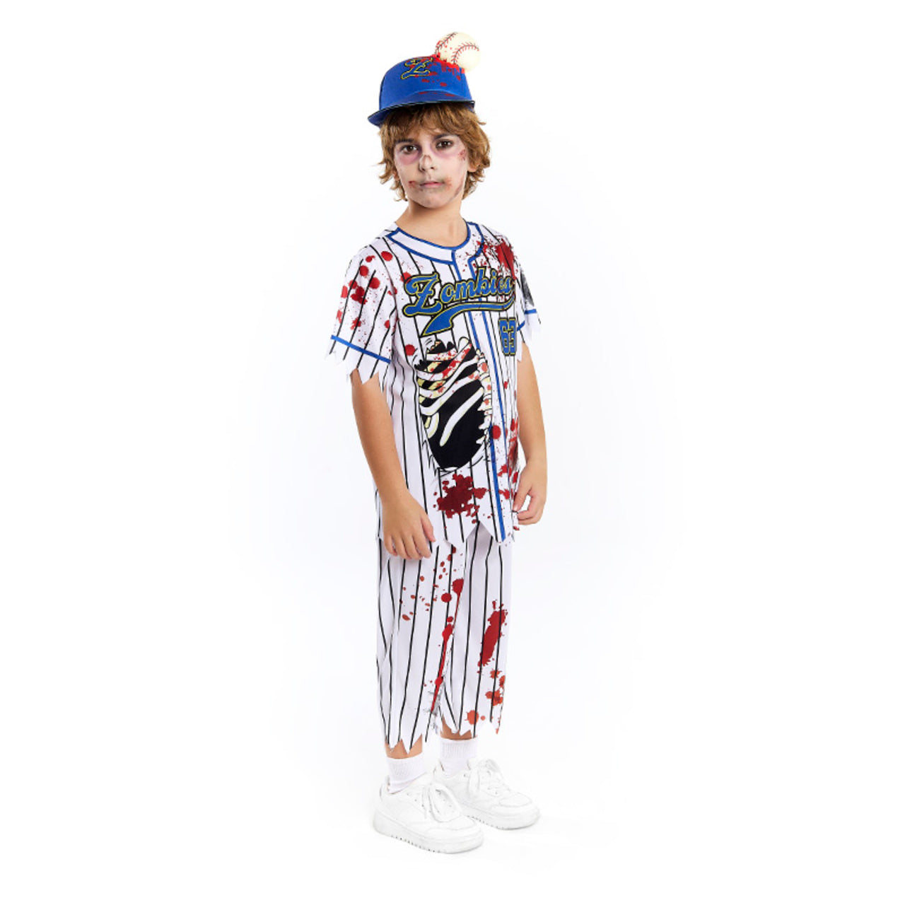 Costume da Giocatore di Baseball Zombie per bambino