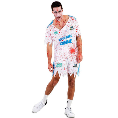 Costume da calciatore zombie per adulto