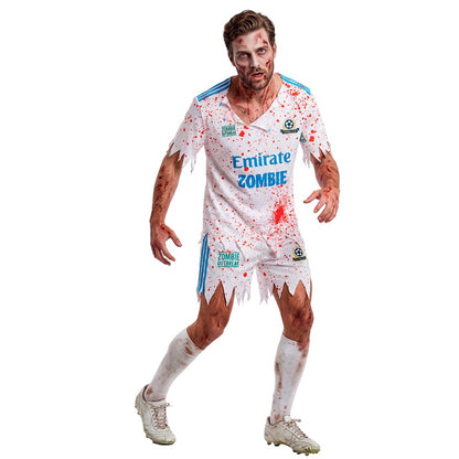 Costume da calciatore zombie per adulto