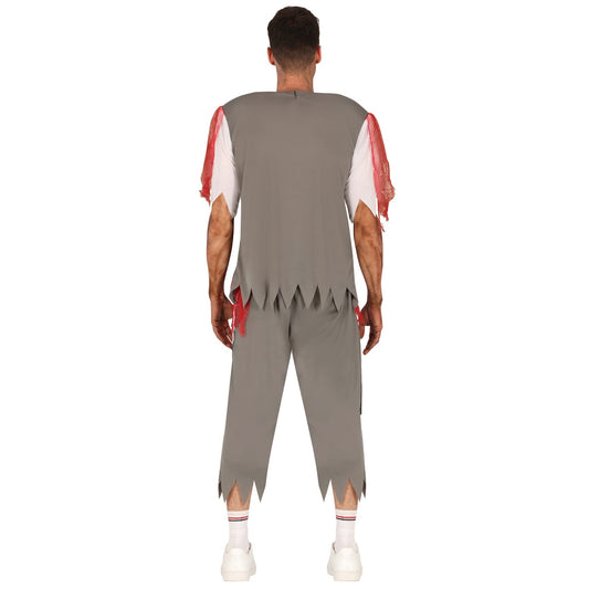 Costume da Giocatore di Rugby Zombie Brains per uomo