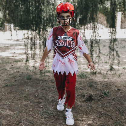 Costume da Giocatore di Rugby zombie per bambino