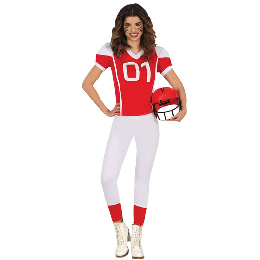Costume da Giocatrice di rugby Eco per donna