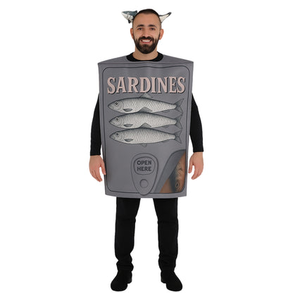 Costume di Scatola di Sardine per adulti