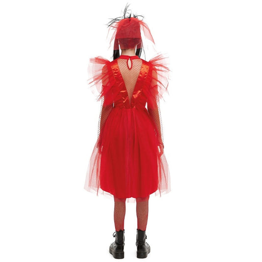 Costume da Lidia Moglie rosso per donna