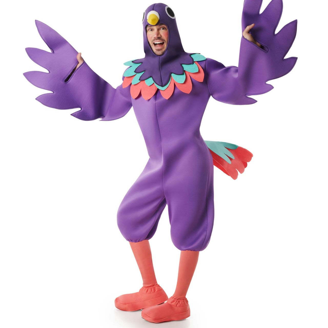 Bodysocks Costume Da Pappagallo Per Adulti, Taglia Unica, Multicolore, Perfetto Per Carnevale E Halloween
