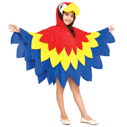 Costume da Pappagallo Poncho per bambini