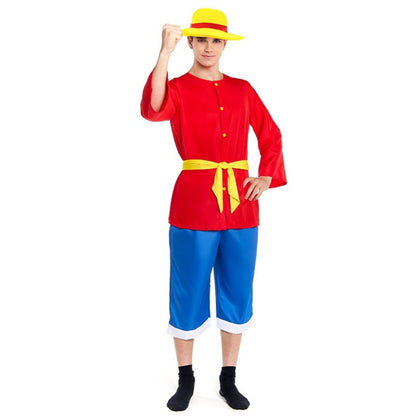 Costume da Luffy One Piece Avventuriero per adulto