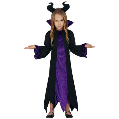 Costume da Malefica Matrigna Cattiva per bambina 