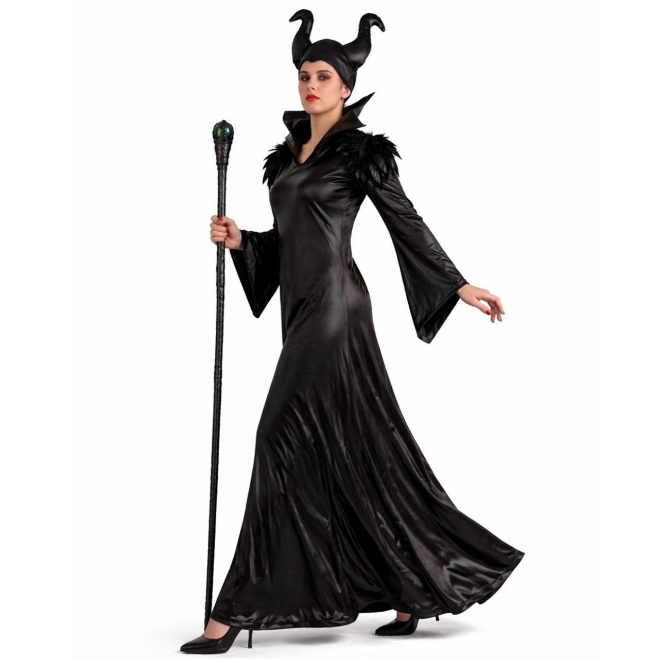 Costume da Malefica Piume per donna 