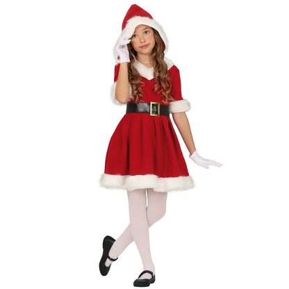 Costume da Mamma Natale bicolore per bambina