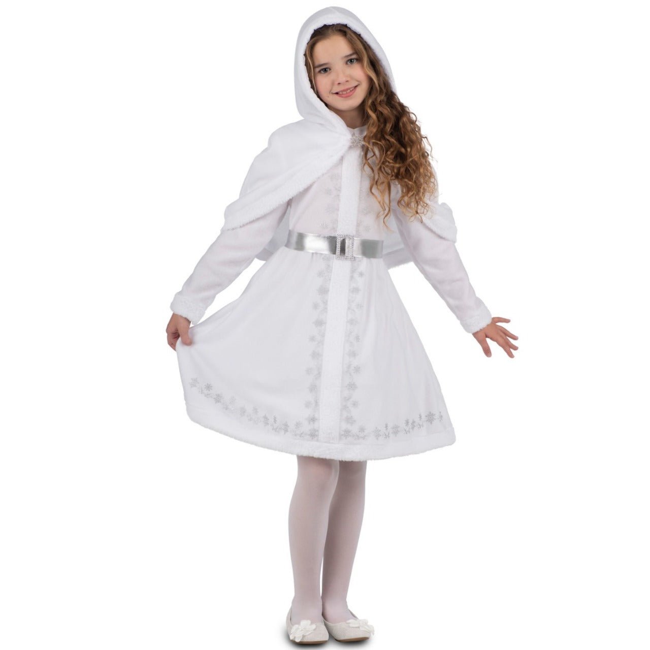 Costume da Mamma Natale bianca per bambina