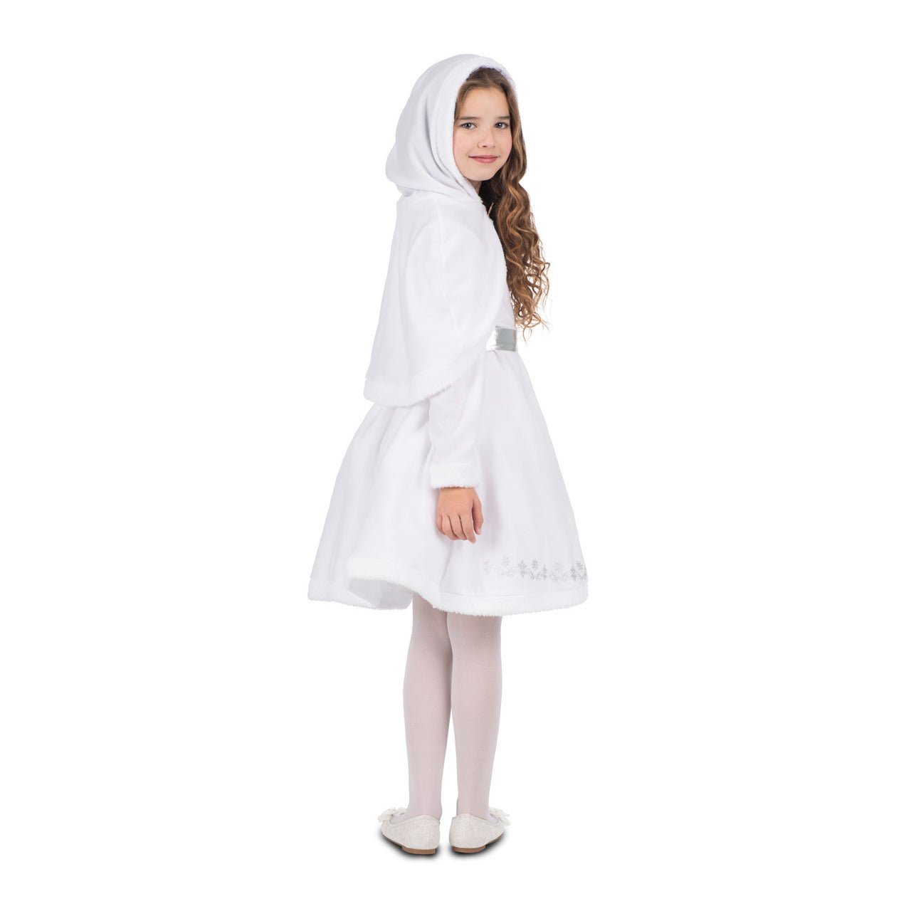 Costume da Mamma Natale bianca per bambina