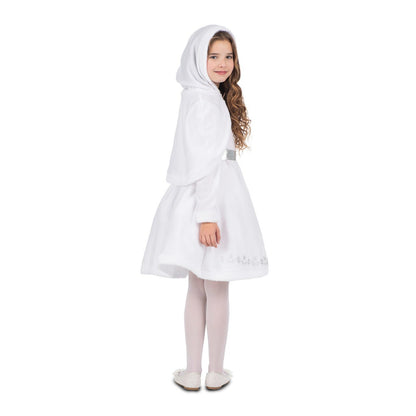 Costume da Mamma Natale bianca per bambina