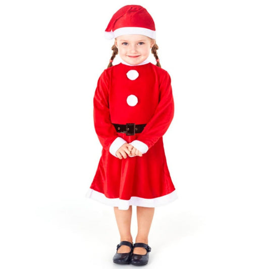 Costume da Mamma Natale Cintura per bambina