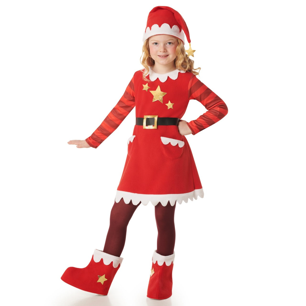 Costume da Mamma Natale Stelle per bambina