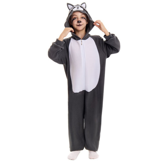 Costume da procione grigio per bambino