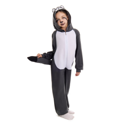 Costume da procione grigio per bambino