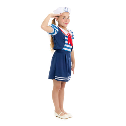 Costume da marinaia blu per bambina