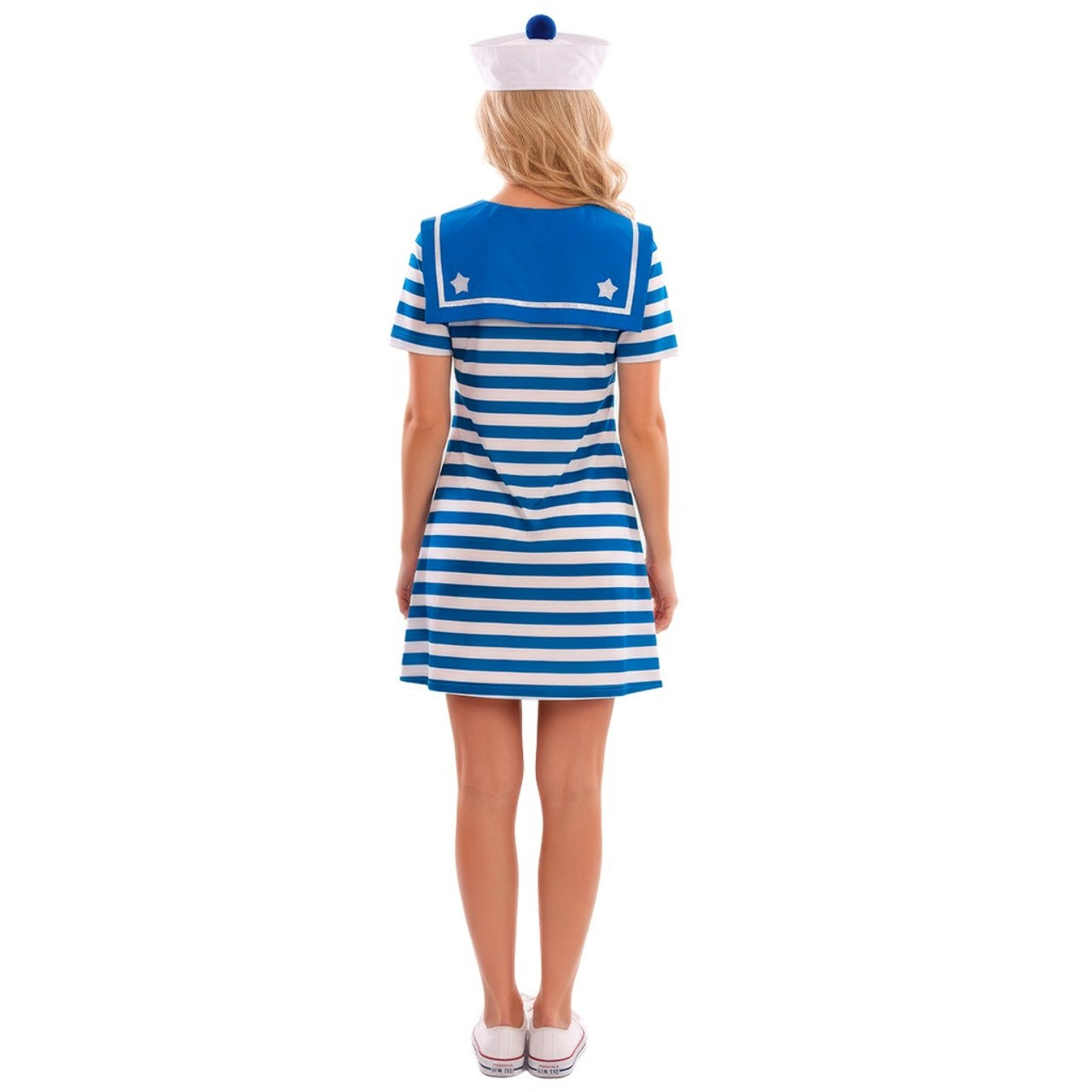 Costume da Marinaia Blu a Righe per donna