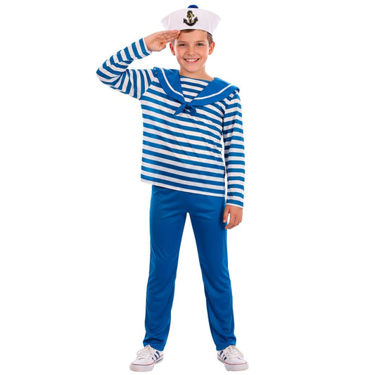 Costume da Marinaio Blu a Righe per bambino