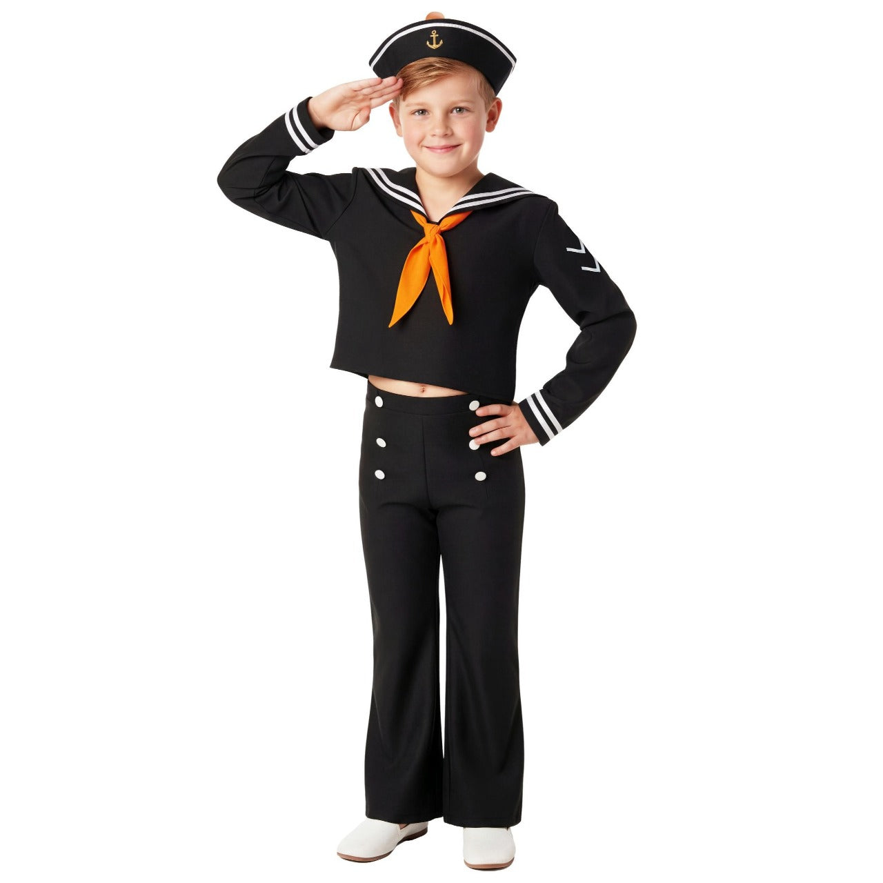Costume da Marinaio Nero per bambini 